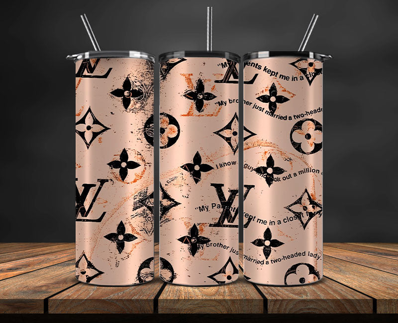LV Tumbler Wrap, Lv Tumbler Png, Lv Logo, Luxury Tumbler Wraps, Logo Fashion Design 02