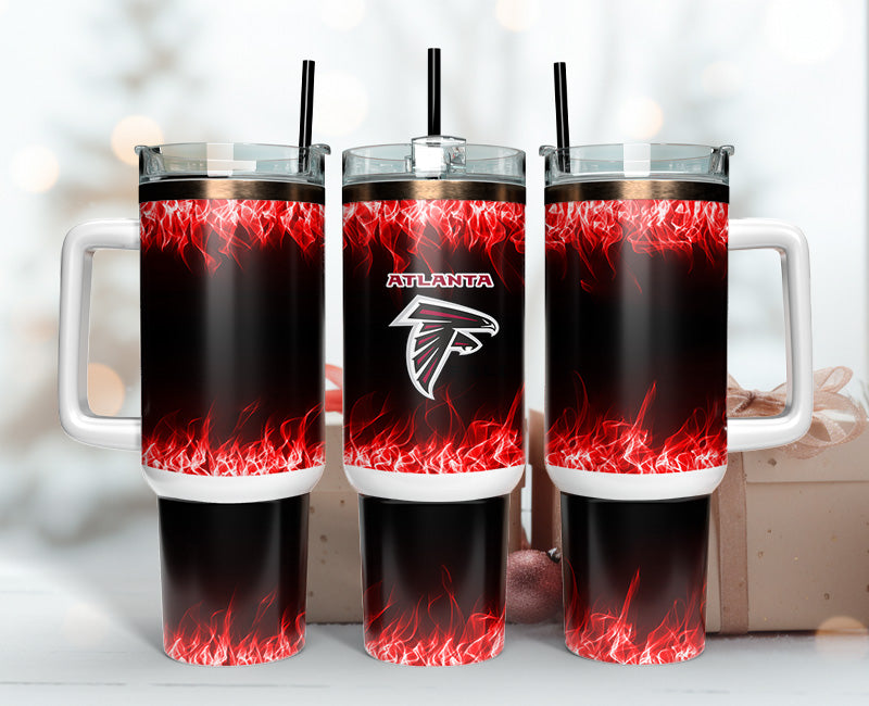 Atlanta Falcons 40oz Tumbler,NFL Tumbler 40oz , 40oz Tumbler Sublimation Png , 40oz Tumbler Wrap 02