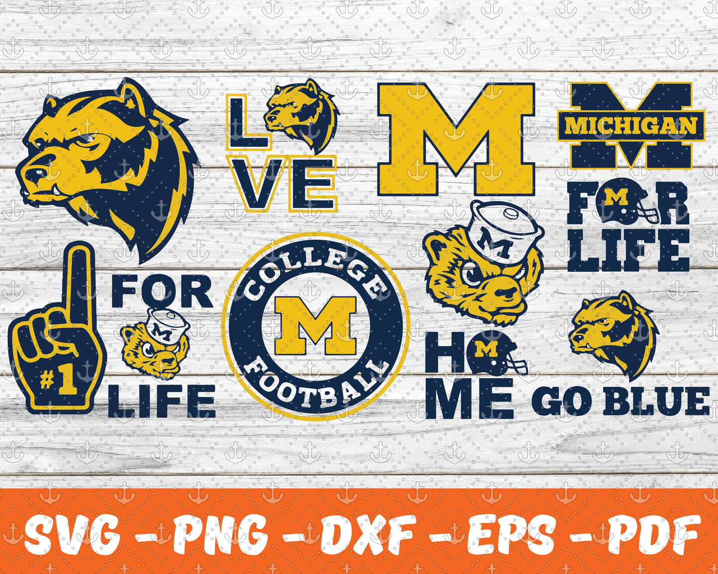 Michigan Wolverines Svg , Sport Svg , Bundle N C C A Svg 30