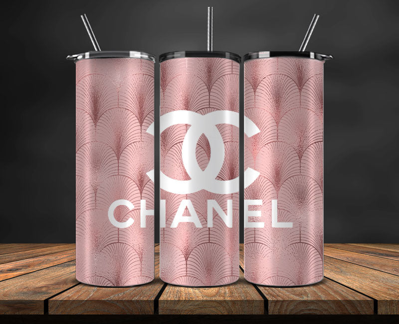 Chanel Tumbler Wrap, Chanel Tumbler Png, Chanel Logo , Luxury Tumbler Wraps, Logo Fashion Design 30