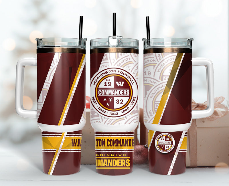Washington Commanders 40oz Tumbler,NFL Tumbler 40oz , 40oz Tumbler Sublimation Png , 40oz Tumbler Wrap 97