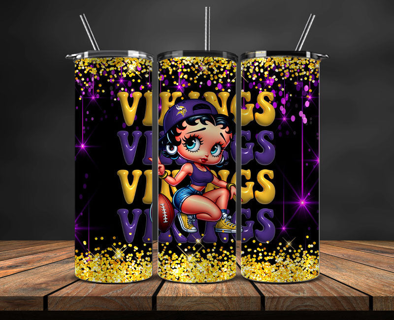 Minnesota Vikings Tumbler Wraps, NFL Tumbler By AI, AI Tumbler Wrap 31