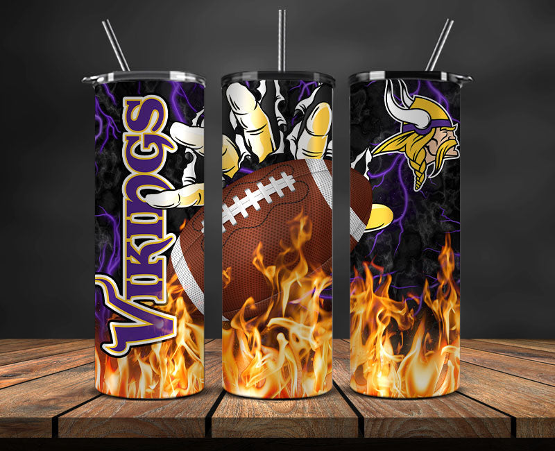 Minnesota Vikings Tumbler Wrap, Fire Hand Tumbler Wrap DS 31