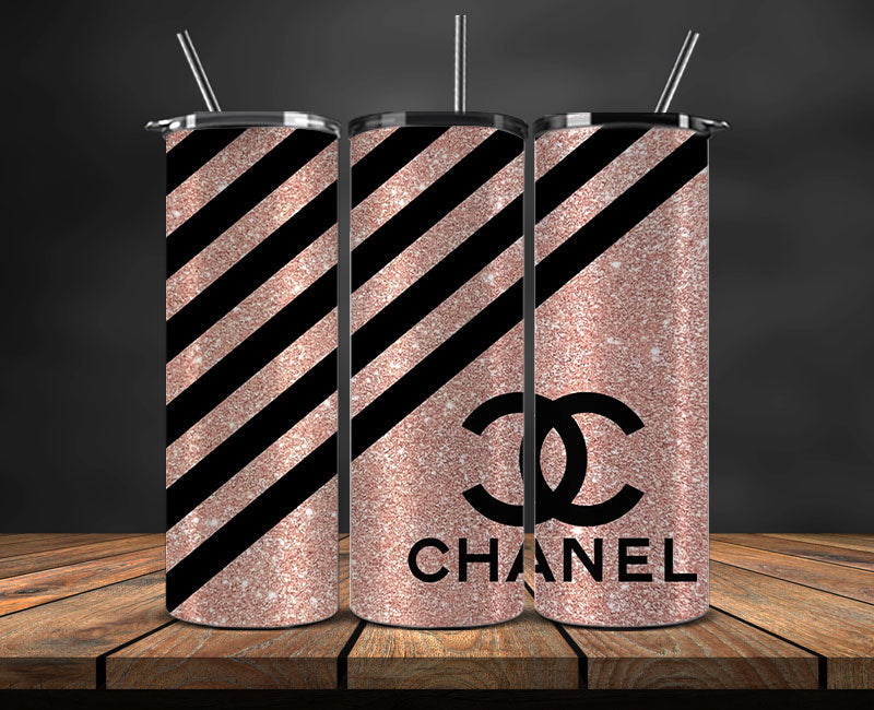 Chanel Tumbler Wrap, Chanel Tumbler Png, Chanel Logo, Luxury Tumbler Wraps, Logo Fashion Design 32