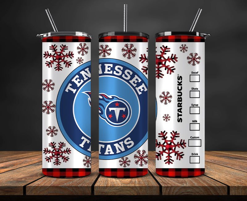 Tennessee Titans Christmas Tumbler 20oz,NFL Merry Christmas 20oz, NFL Christmas Tumbler 20oz 32