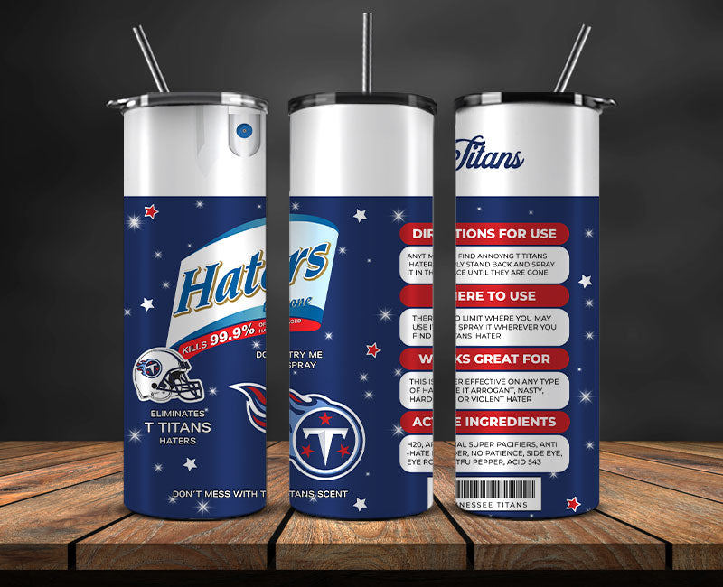 Tennessee Titans Haters Be Gone Tumbler 20oz, NFL Football 20oz LUH -32