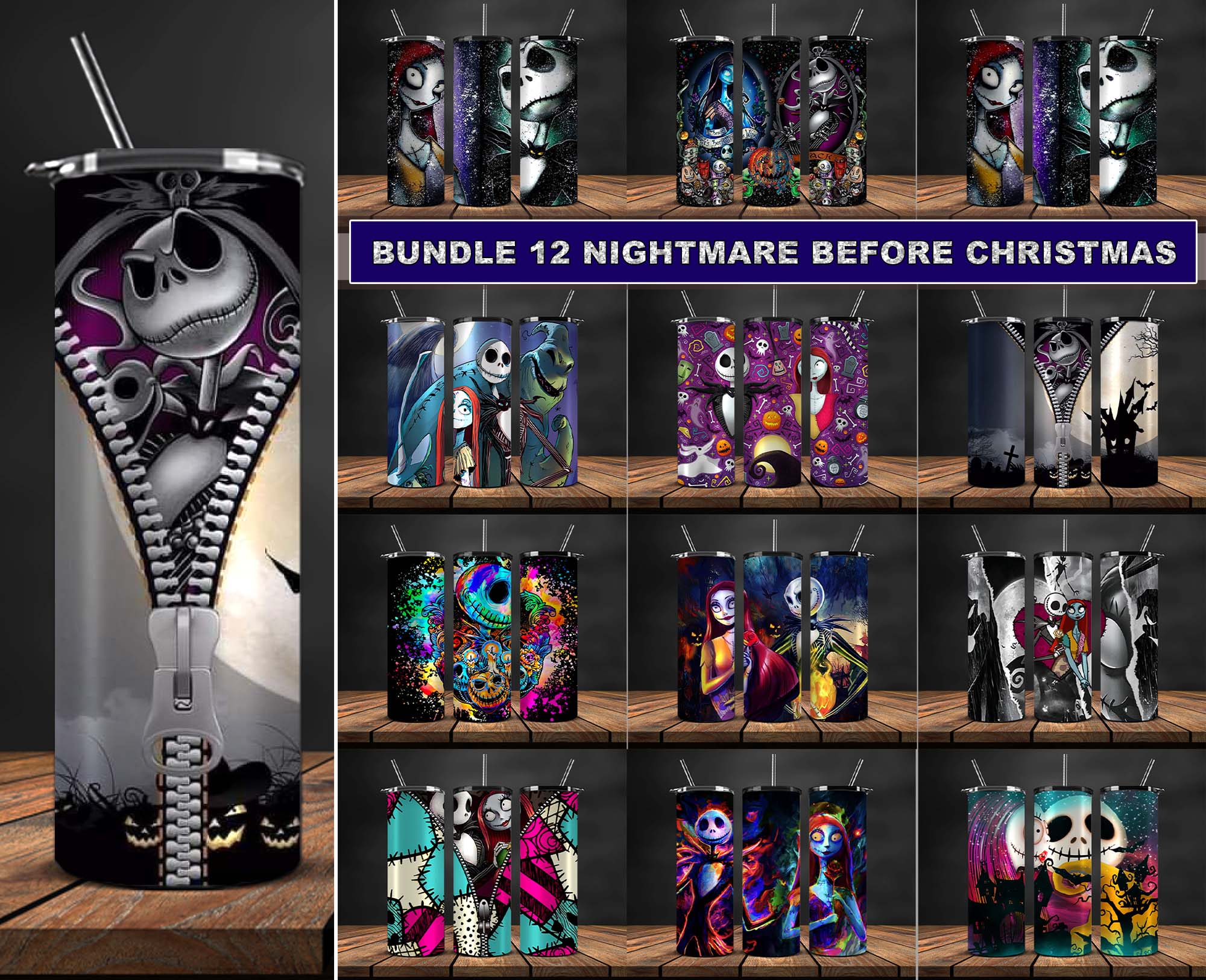 Halloween Nightmare Before Christmas Bundle - Seasonal decor