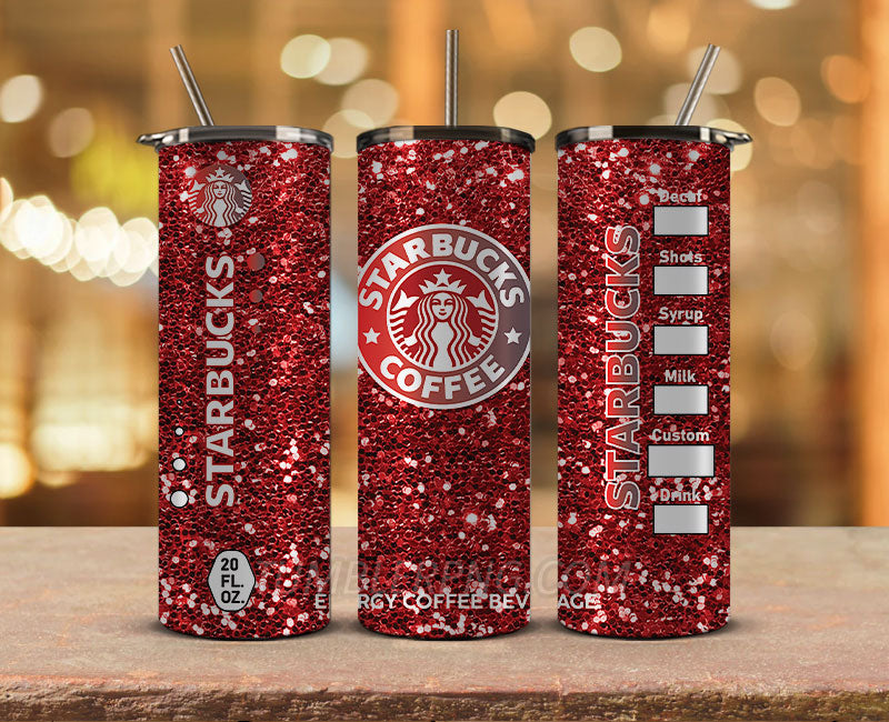 Starbucks Tumbler Png, Starbucks Glitter Sublimation, Skinny