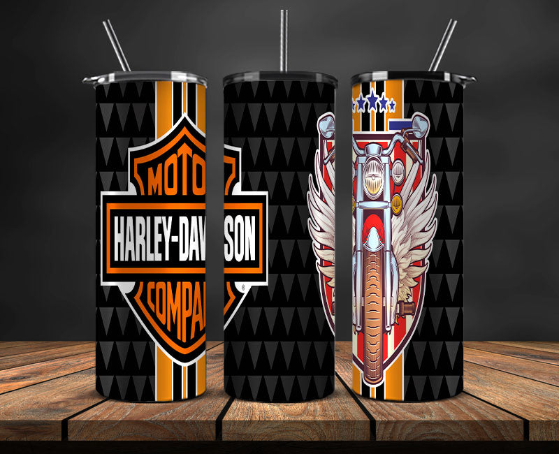 Harley Davidson Tumbler 20oz, Motor Harley Tumbler, Moto Tumbler 20oz 35