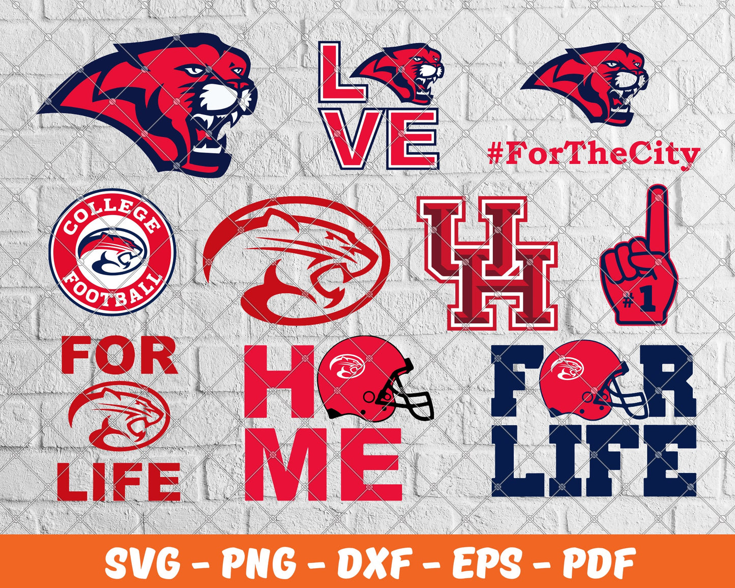 Houston Cougars Bundle Svg, Football Svg ,Sport Svg, Sport Bundle Svg 35