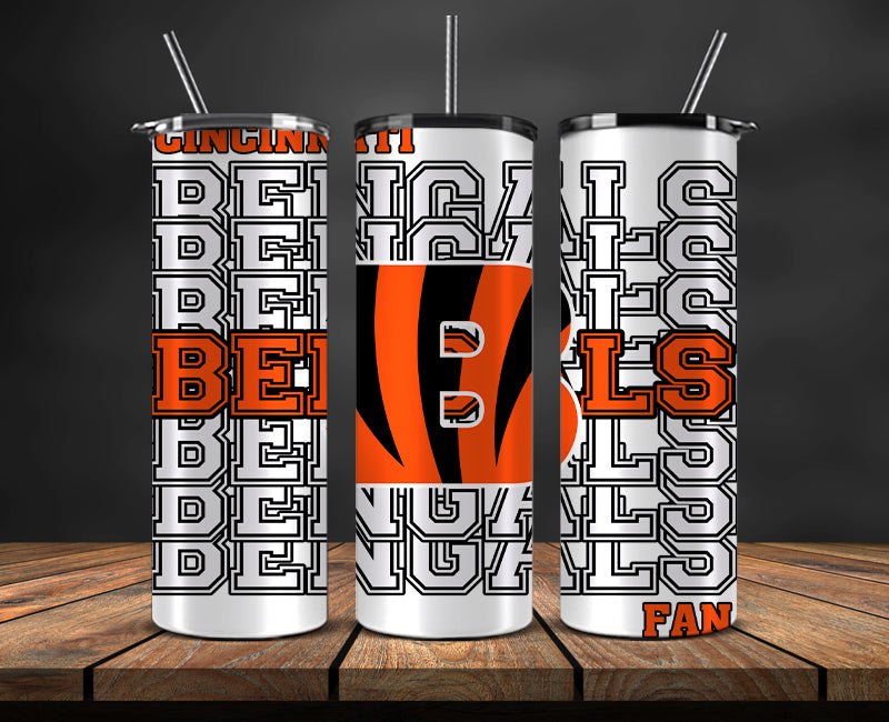 Cincinnati Bengals Tumbler, Bengals Tumbler 20oz ,NFL Football 20oz PUG- 35