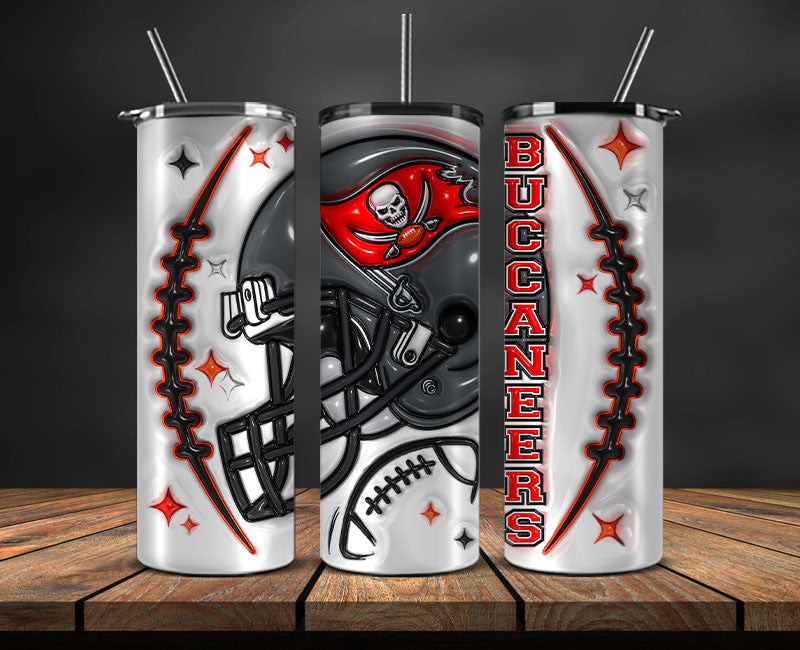 Tampa Bay Buccaneers Inflated Puffy Tumbler 20oz , NFL Football 20oz LUH -36