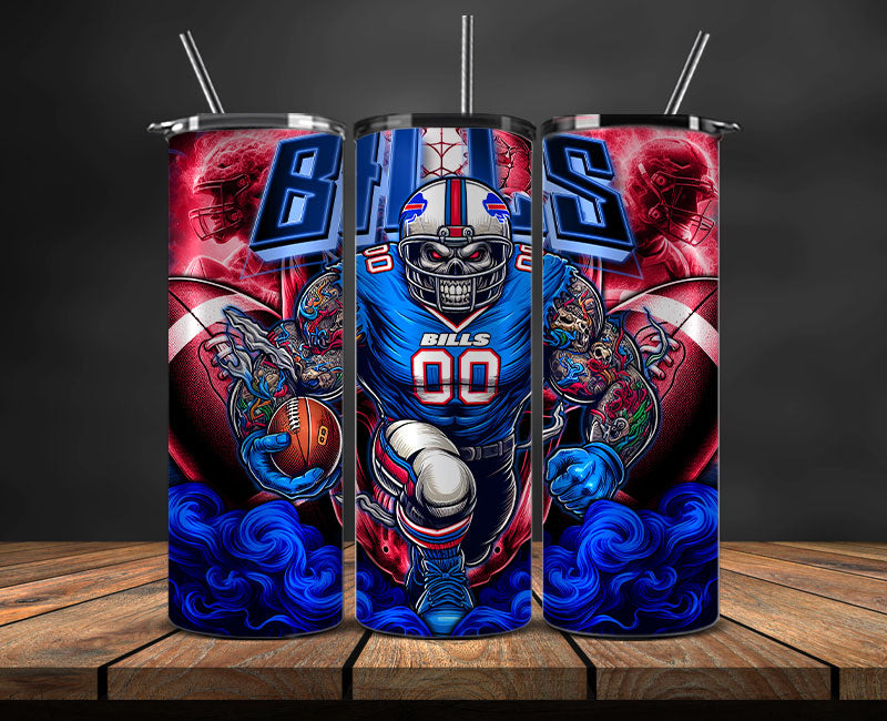 Buffalo Bills Tumbler Wrap, NFL Tumbler By AI, AI Tumbler Wrap 36