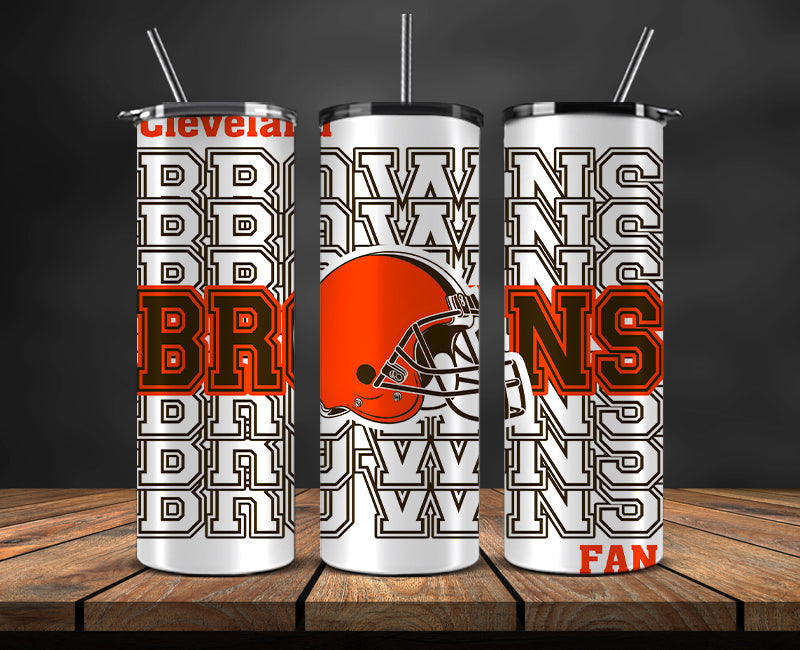 Cleveland Browns Tumbler, Browns Tumbler 20oz ,NFL Football 20oz PUG- 37