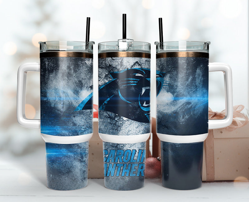 Carolina Panthers Tumbler 40oz Png, 40oz Tumbler Skinny 37