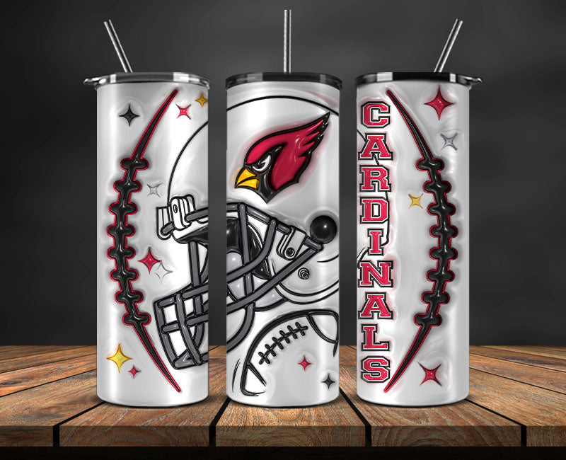 Arizona Cardinals Inflated Puffy Tumbler 20oz , NFL Football 20oz LUH -38