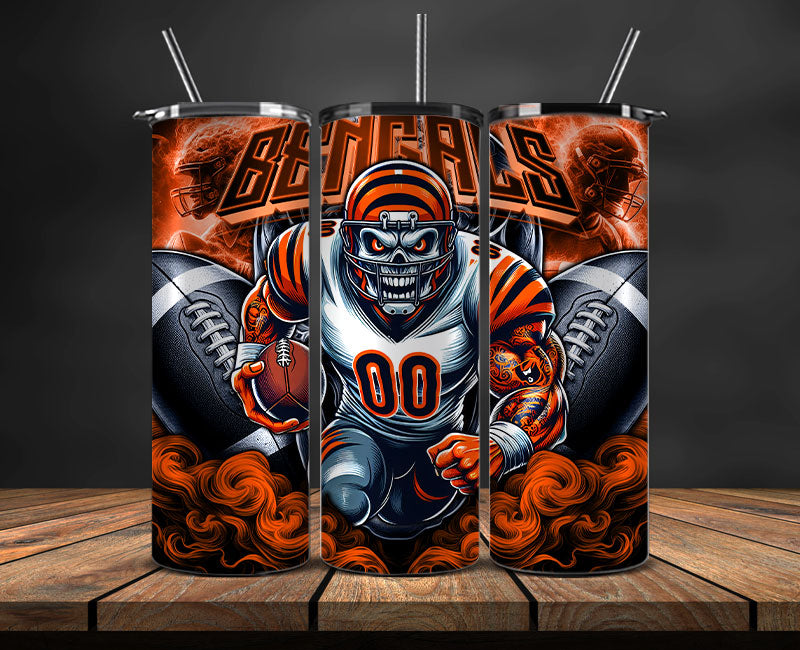 Cincinnati Bengals Tumbler Wrap, NFL Tumbler By AI, AI Tumbler Wrap 39