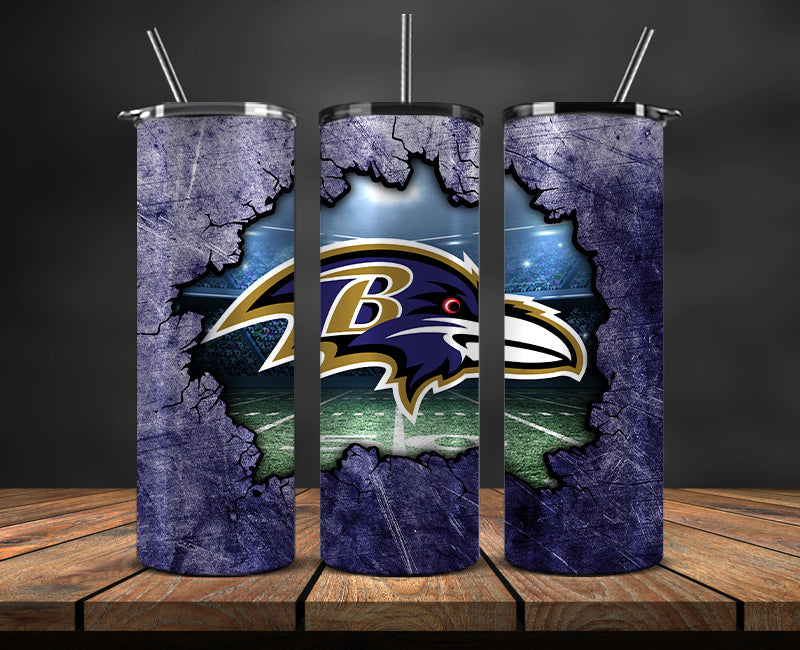 Baltimore Ravens Tumbler, Ravens Logo Tumbler 20oz ,NFL Football 20oz LUG- 03