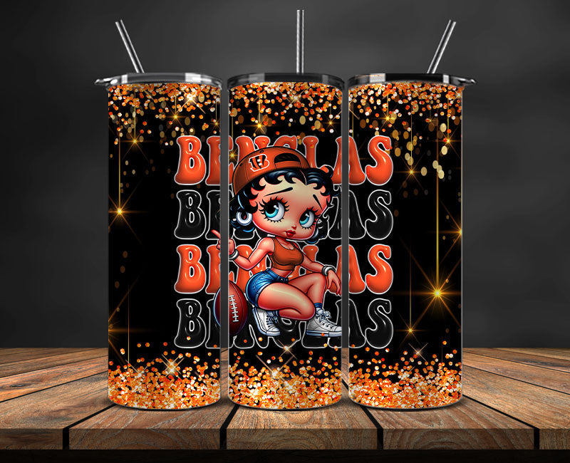 Cincinnati Bengals Tumbler Wraps, NFL Tumbler By AI, AI Tumbler Wrap 3