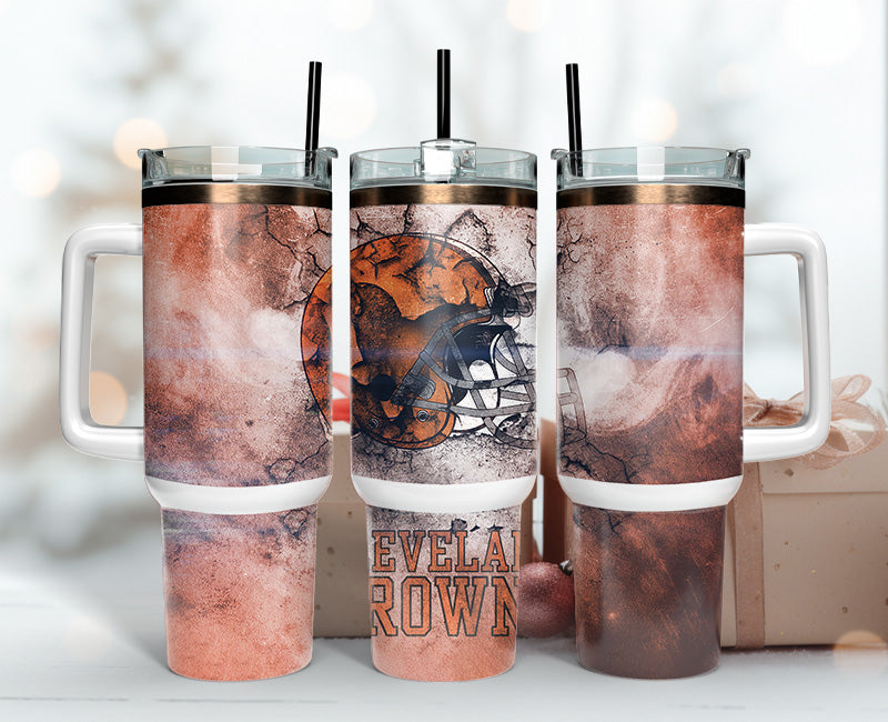 Cleveland Browns Tumbler 40oz Png, 40oz Tumbler Skinny 40