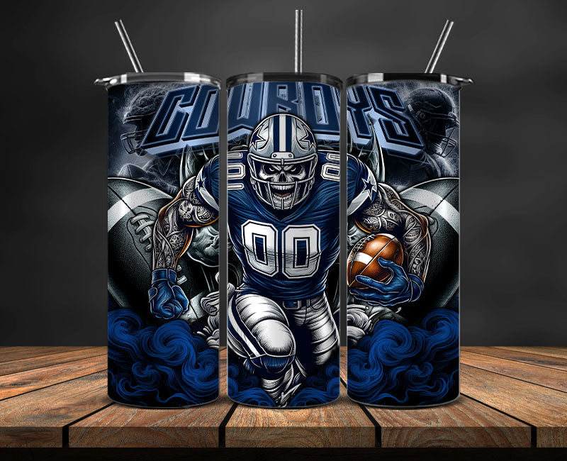 Dallas Cowboys Tumbler Wrap, NFL Tumbler By AI, AI Tumbler Wrap 41