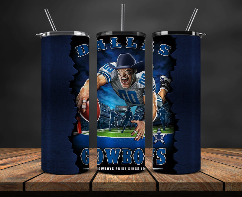 Dallas Cowboys Tumbler, Cowboys Logo Tumbler 20oz ,NFL Season 2023 LUF- 41
