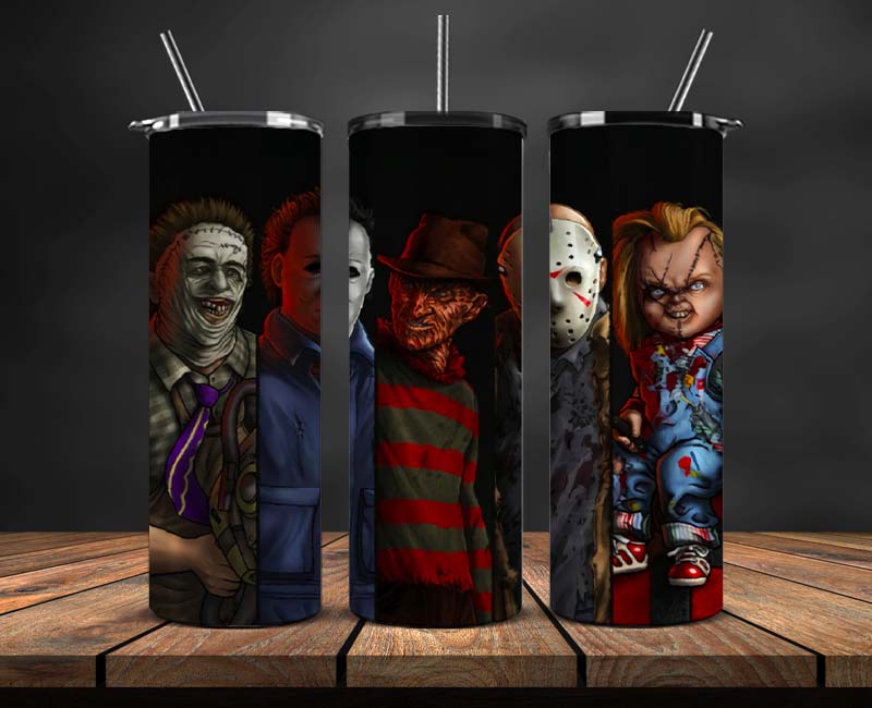 Horror Movies Tumbler Wrap ,Halloween Tumbler Wrap 41