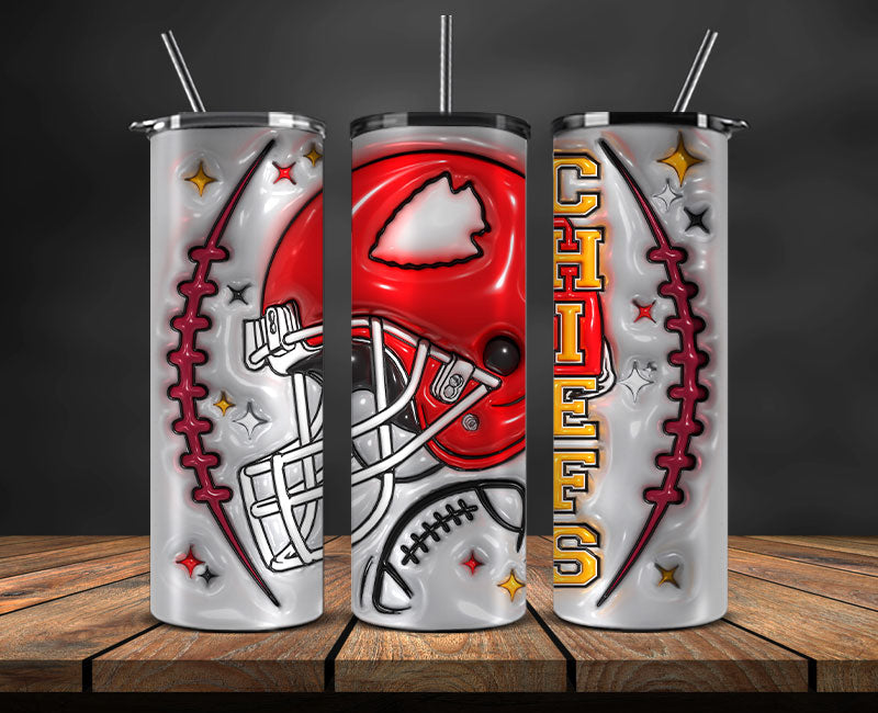 Kansas City Chiefs Inflated Puffy Tumbler 20oz , NFL Football 20oz LUH -41