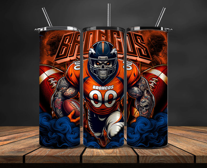 Denver Broncos Tumbler Wrap, NFL Tumbler By AI, AI Tumbler Wrap 42
