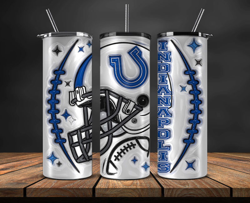 Indianapolis Colts Inflated Puffy Tumbler 20oz , NFL Football 20oz LUH -42