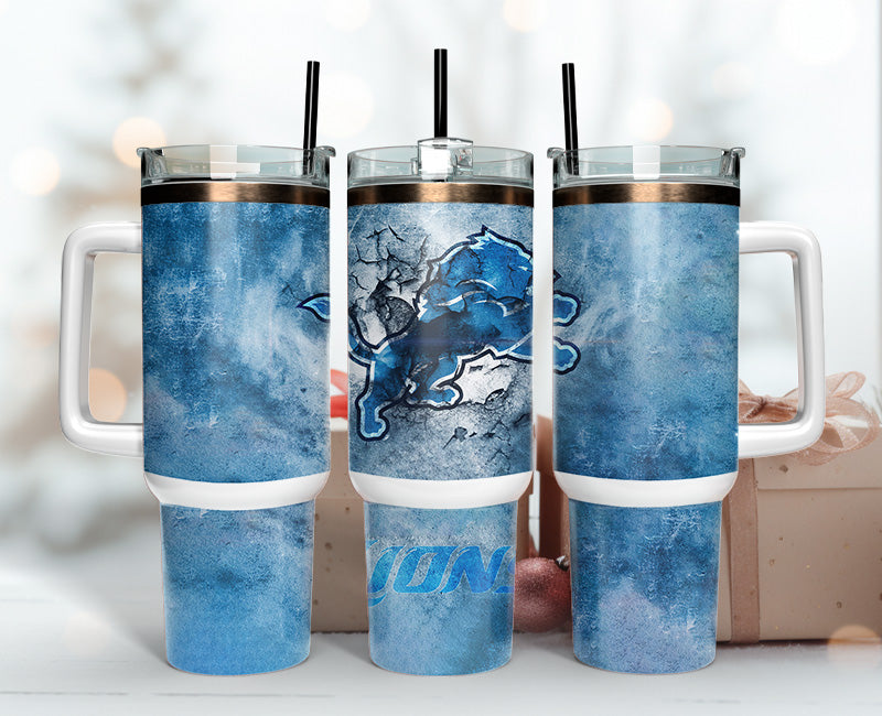 Detroit Lions Tumbler 40oz Png, 40oz Tumbler Skinny 43
