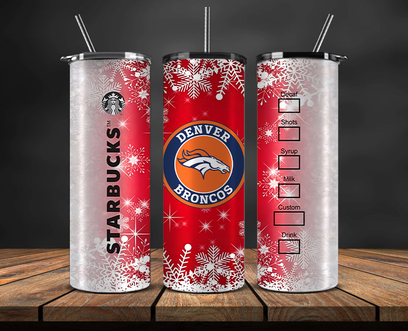 Denver Broncos Christmas Tumbler 20oz,NFL Merry Christmas 20oz, NFL Christmas Tumbler 20oz 43