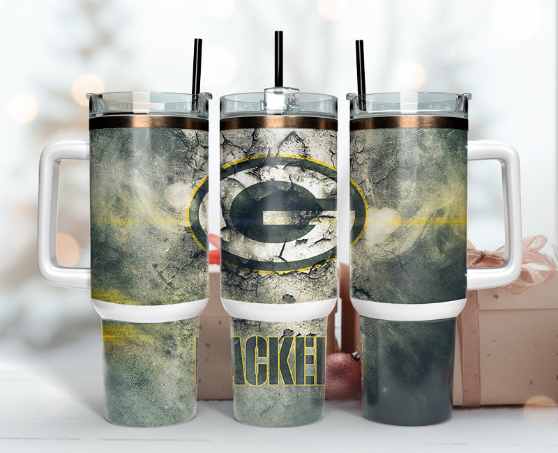 Green Bay Packers Tumbler 40oz Png, 40oz Tumbler Skinny 44