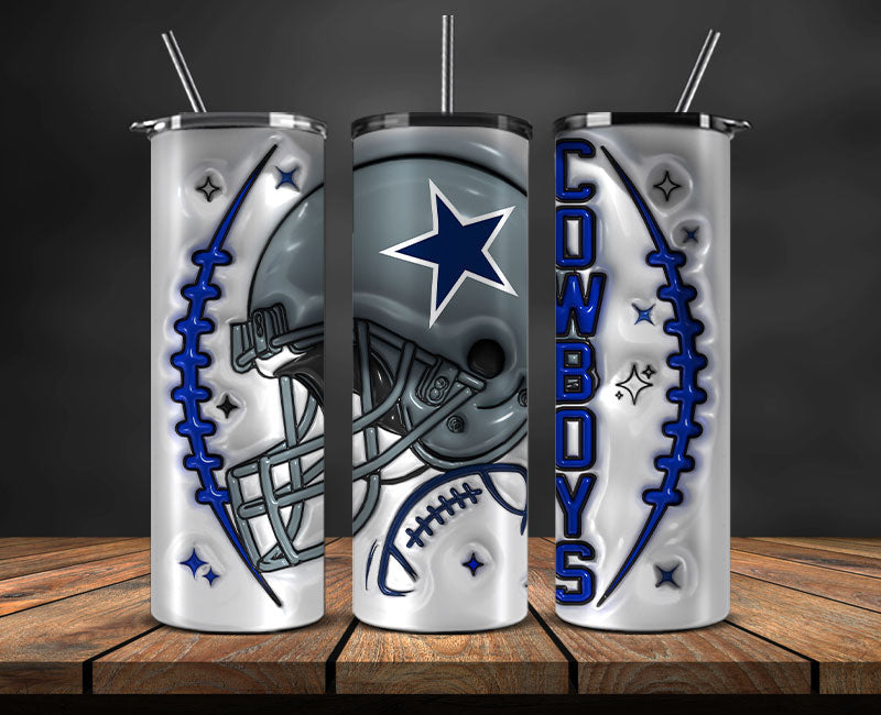 Dallas Cowboys Inflated Puffy Tumbler 20oz , NFL Football 20oz LUH -44