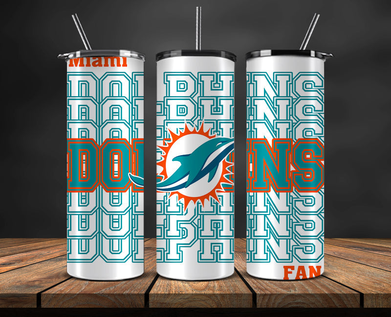 Miami Dolphins Tumbler, Dolphins Tumbler 20oz ,NFL Football 20oz PUG- 45