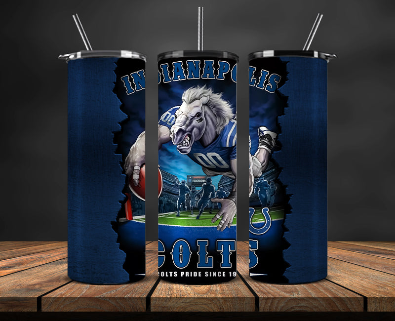 Indianapolis Colts Tumbler, Colts Logo Tumbler 20oz ,NFL Season 2023 LUF- 46