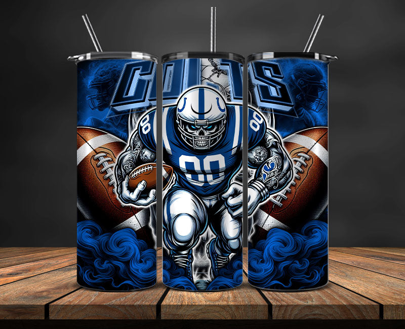 Indianapolis Colts Tumbler Wrap, NFL Tumbler By AI, AI Tumbler Wrap 46