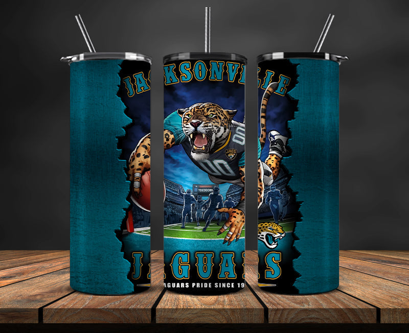 Jacksonville Jaguars Tumbler, Jaguars Logo Tumbler 20oz ,NFL Season 2023 LUF- 47