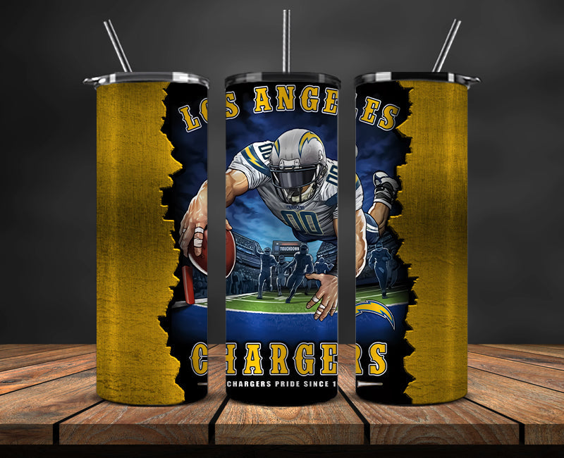 Los Angeles Chargers Tumbler, Chargers Logo Tumbler 20oz ,NFL Season 2023 LUF- 49