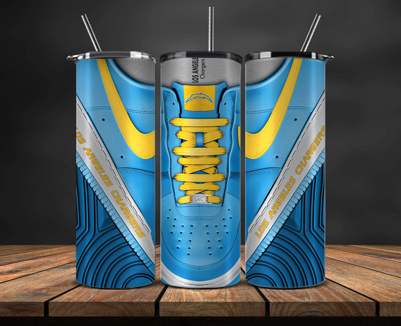 Los Angeles Chargers Tumbler Wrap, NFL Sneaker Tumbler Wrap 49