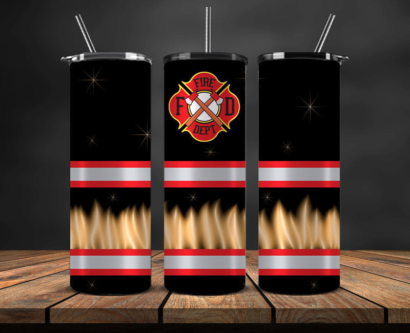 Firefighter Tumbler Wrap , Fire Rescue Fireman 49