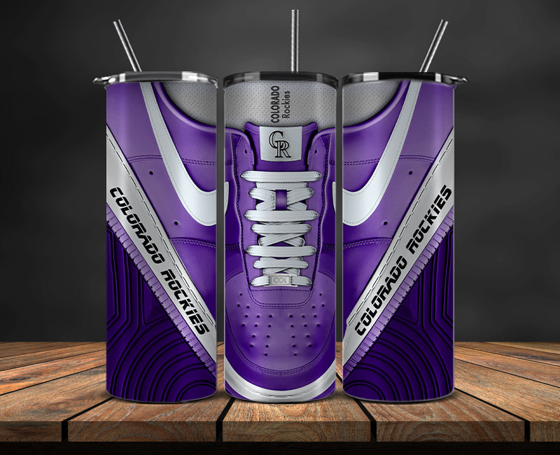 Colorado Rockies Tumbler Wrap, MLB Sneaker Tumbler Wrap 04