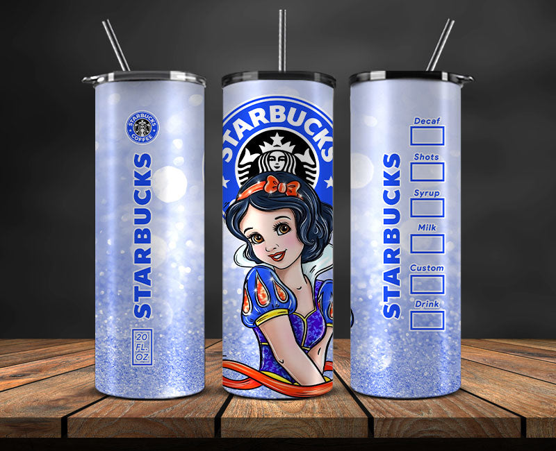 Princess Tumbler Wrap ,Princess Disney Funny Princess Tumbler Wrap , Princess Starbucks Tumbler Wrap, Disney Tumbler Wrap 04