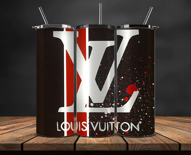 LV Tumbler Wrap, Lv Tumbler Png, Lv Logo, Luxury Tumbler Wraps, Logo Fashion Design 04