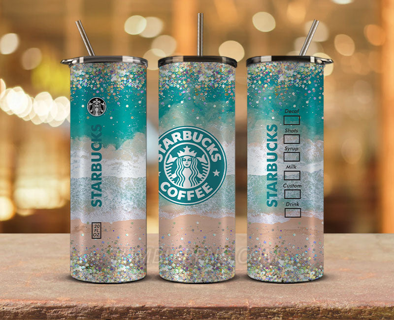 Starbucks Tumbler Png, Starbucks Glitter Sublimation, Skinny Tumbler 2 –  Tumblerluxury