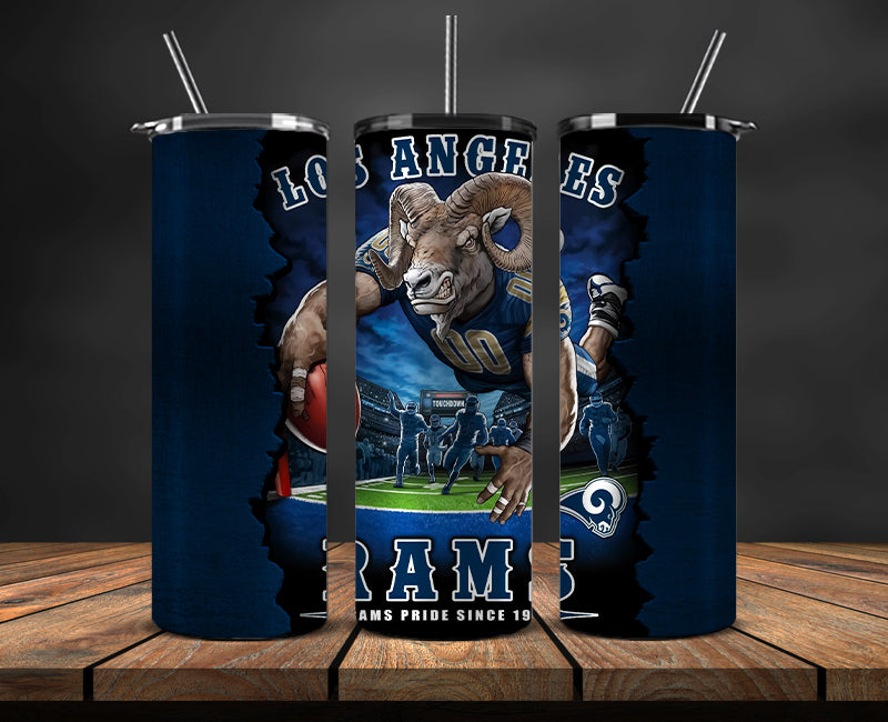 Los Angeles Rams Tumbler, Rams Logo Tumbler 20oz ,NFL Season 2023 LUF- 50