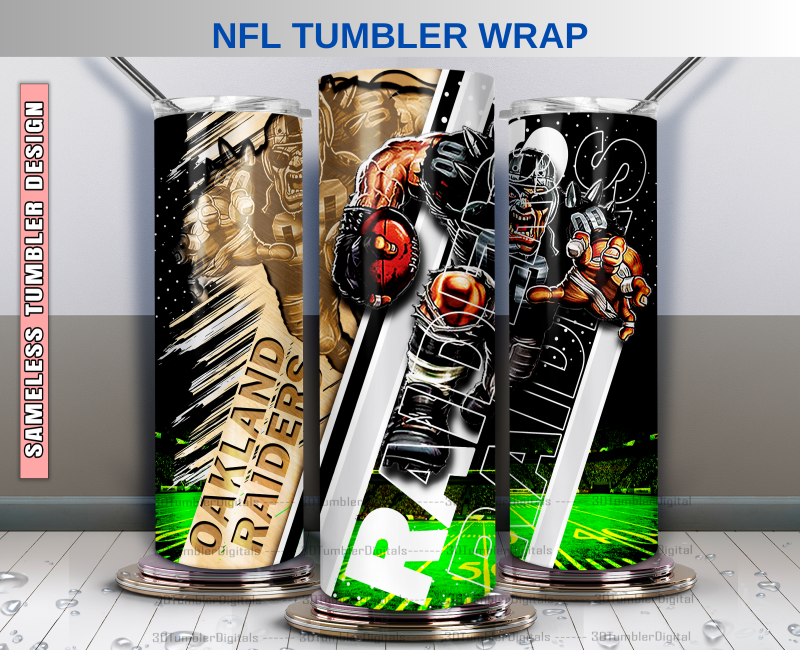 Las Vegas Tumbler 20oz , Nfl Wood Mascot Tumbler 20oz, Nfl Mascot Tumbler LUS-52