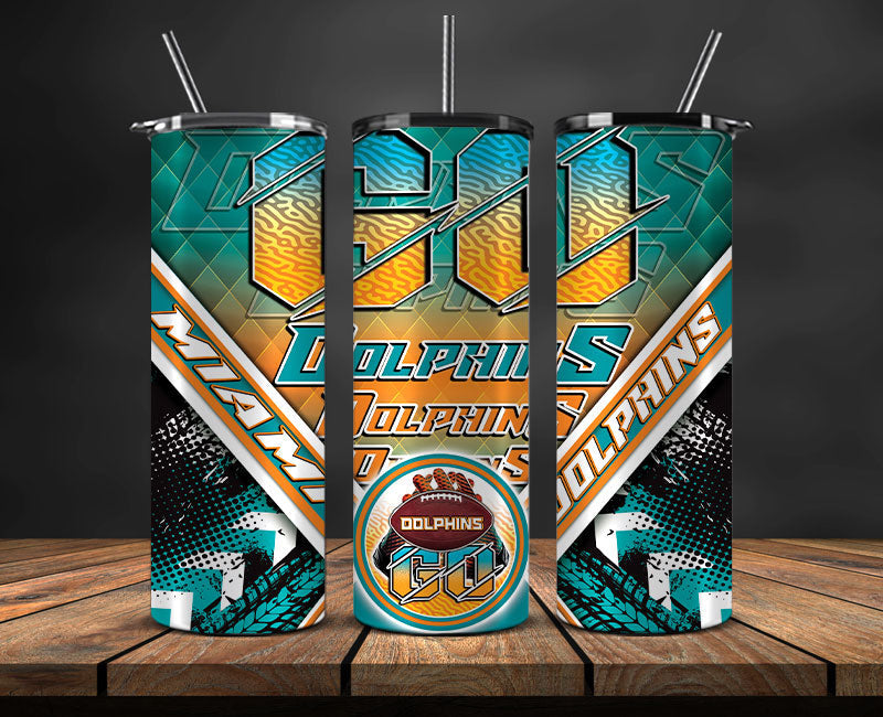 Dolphins Football Tumbler 20oz , Football Tumbler 20oz ,Sport Tumbler 20oz LUD- 51