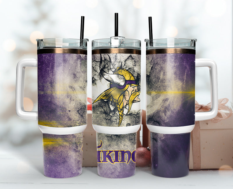 Minnesota Vikings Tumbler 40oz Png, 40oz Tumbler Skinny 53