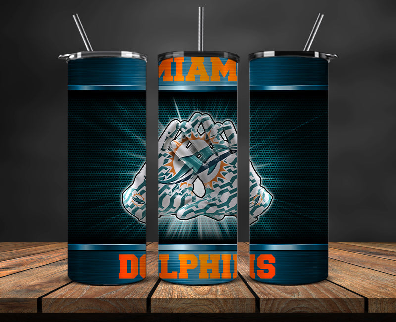 Miami Dolphins Tumbler, DolphinsLogo Tumbler 20oz ,NFL Football 20oz LUG- 53